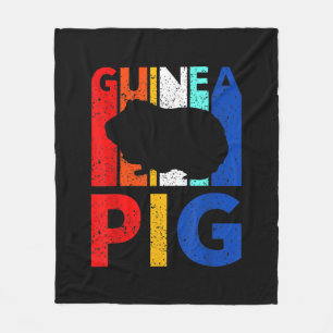 Guinea Pig - Vintage I Love My Guinea Pig Fleece Blanket