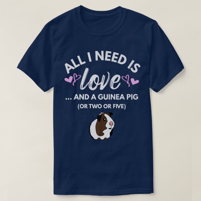 Guinea Pig Wheek Gift apparel - Guinea Pigs Birthd T-Shirt (Design Front)