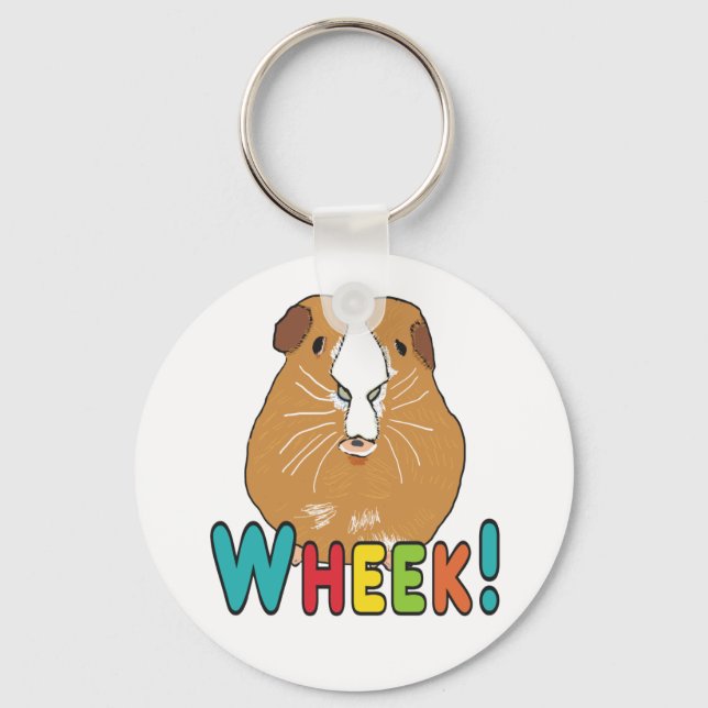 Guinea Pig Wheek Key Ring (Front)