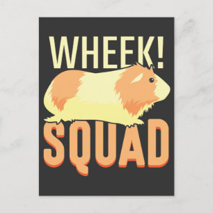 Guinea Pig wheek Squad animal adorable Pet Lover Postcard