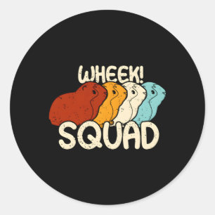Guinea Pig Wheek Squad Guinea Pig Classic Round Sticker