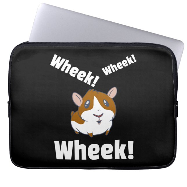 Guinea pig Wheek! Wheek! Laptop Sleeve (Front)