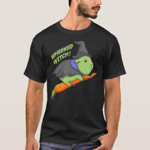 Guinea Pig Wheeked Witch Halloween T-Shirt