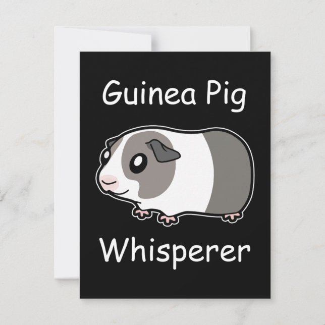 Guinea Pig Whisperer Card (Front)