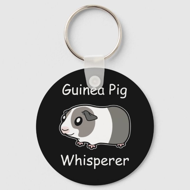 Guinea Pig Whisperer Key Ring (Front)