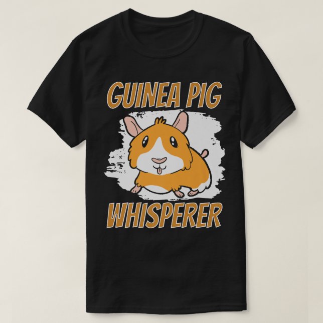 Guinea Pig Whisperer Pet Animal Lover Cute Premium T-Shirt (Design Front)