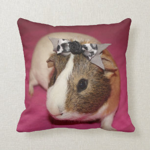 Guinea Pig With Bow 2 Cushion