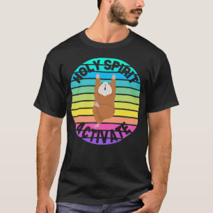 Guinea Pig Yoga Holy Spirit Activate Funny Yoga Po T-Shirt