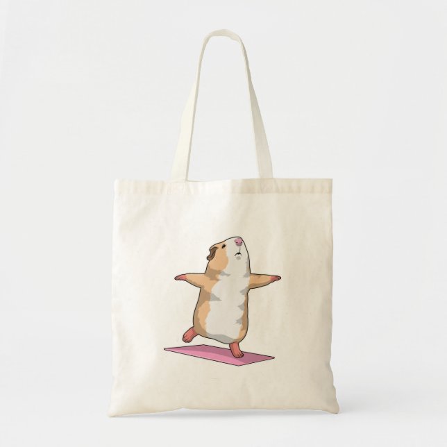 Guinea pig Yoga Meditation Fitness Tote Bag (Front)