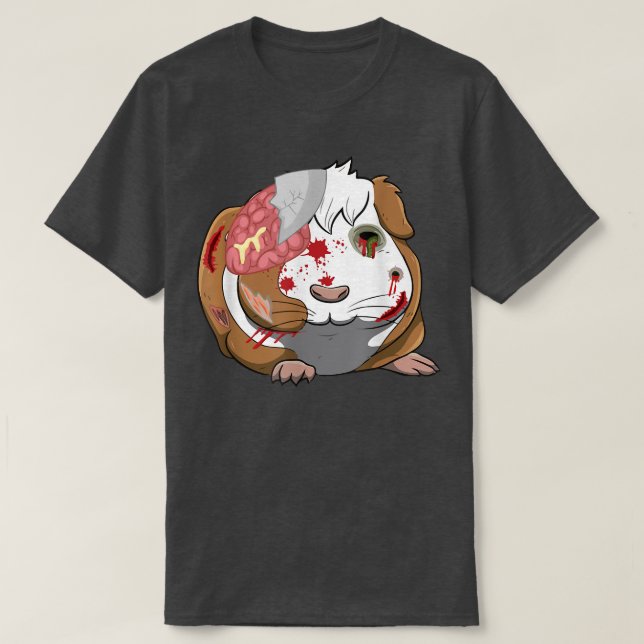 Guinea Pig Zombie, Halloween for boy girl kid  T-Shirt (Design Front)