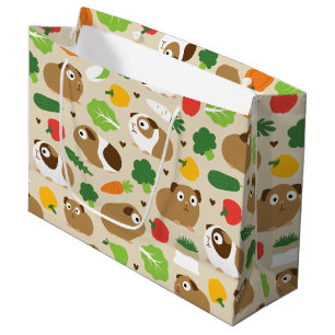 Guinea Pigs And Their Treats Large Gift Bag