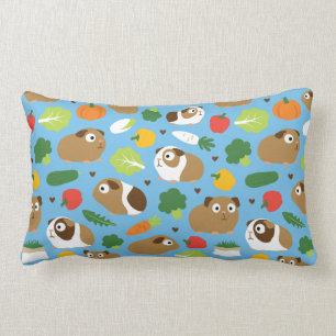 Guinea Pigs And Their Treats Lumbar Cushion