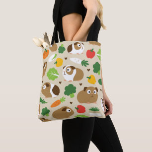 Guinea Pigs And Their Treats Tote Bag