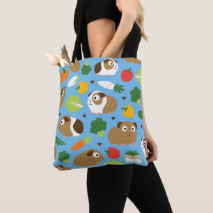Guinea Pigs And Their Treats Tote Bag