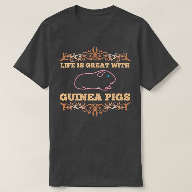 Guinea Pigs Animal Lover Guinea Pig Owner Design I T-Shirt (Design Front)