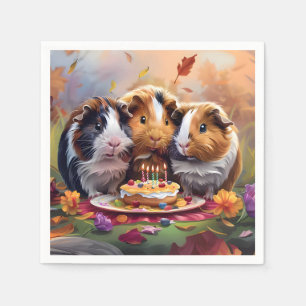 Guinea Pigs Birthday Party Napkin