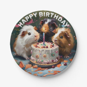 Guinea Pigs Birthday Party Paper Plate