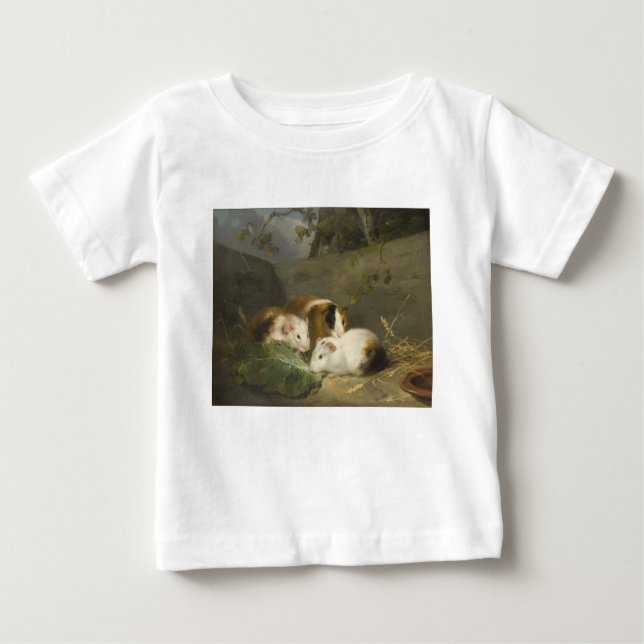 Guinea Pigs (by George Morland) Baby T-Shirt (Front)