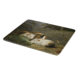 Guinea Pigs (by George Morland) Cutting Board