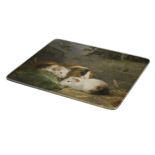 Guinea Pigs (by George Morland) Cutting Board (Corner)