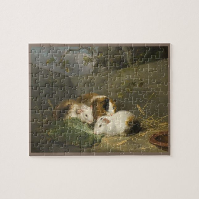 Guinea Pigs (by George Morland) Jigsaw Puzzle (Horizontal)