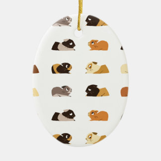 Guinea pigs ceramic ornament