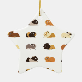 Guinea pigs ceramic ornament