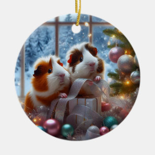 Guinea Pigs' Christmas Ornament