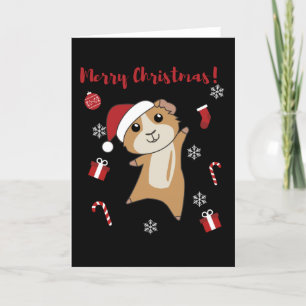 Guinea Pigs Christmas Winter Animals Holiday Card