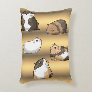 Guinea Pigs Cute Guinea Pigs Gold Lover Gifts Decorative Cushion