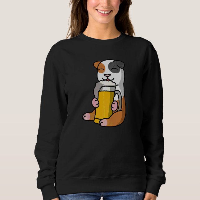 Guinea Pigs Drinking Beer Pet   Sweatshirt (Front)