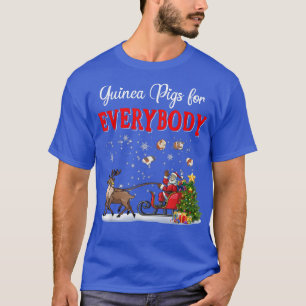 Guinea Pigs For Everybody Funny Santa Sleigh Reind T-Shirt