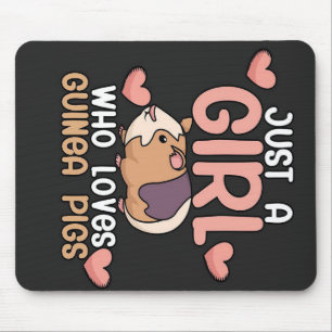 Guinea Pigs   Girl Who Loves Guinea Pigs Mouse Pad