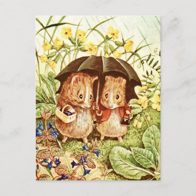 Guinea Pigs Go Shopping by Beatrix Potter Postcard (Front)