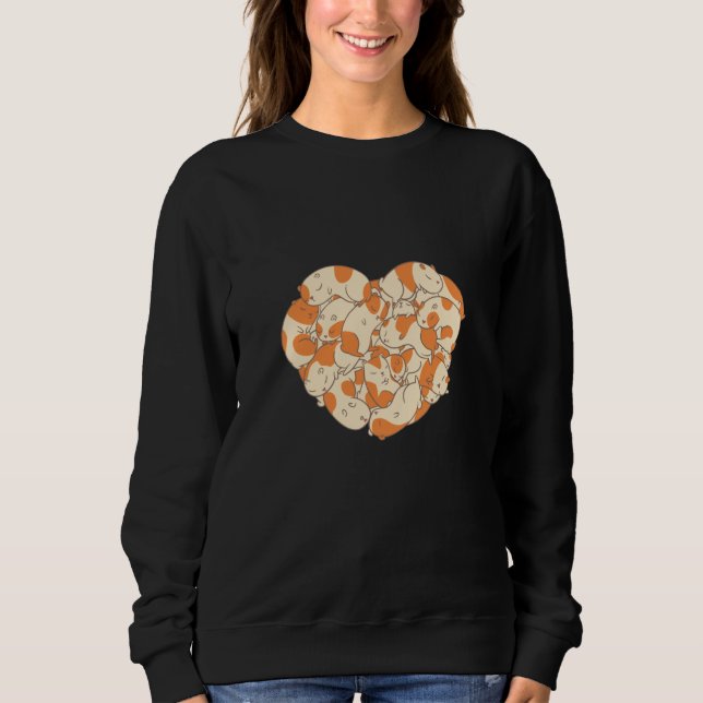 Guinea pigs heart sweatshirt (Front)