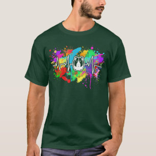 Guinea Pigs Heartbeat Colourful Guinea Pig Lovers  T-Shirt