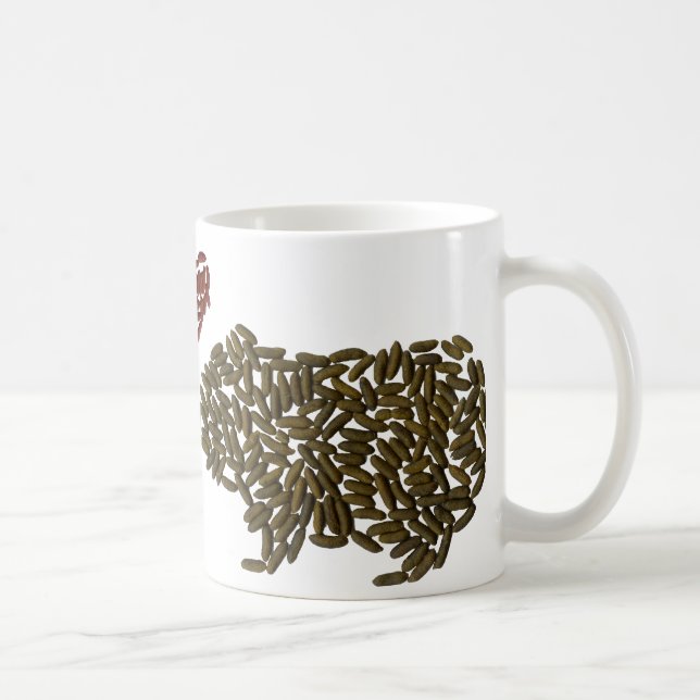 Guinea Pigs in Love Coffee Mug (Right)