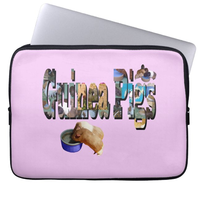 Guinea Pigs Is The Word, Laptop Sleeve (Front)