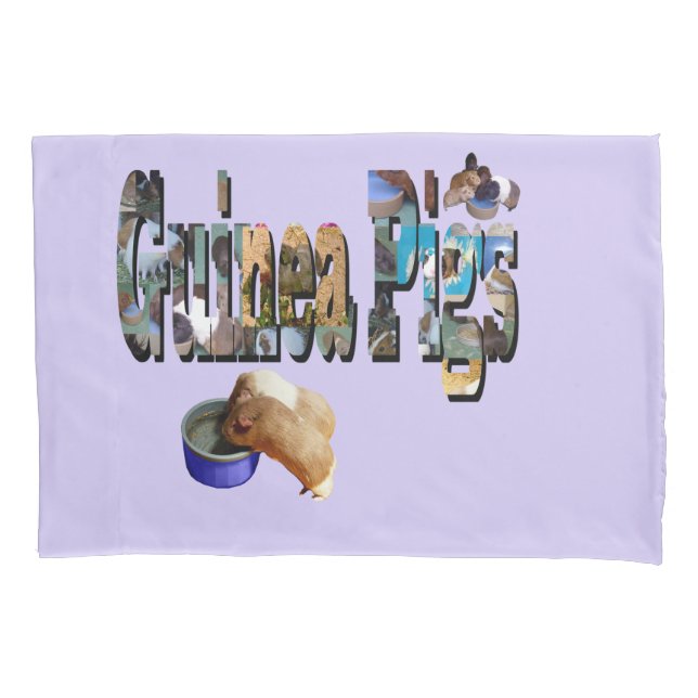 Guinea Pigs Is The Word, Pillow Case (Front)