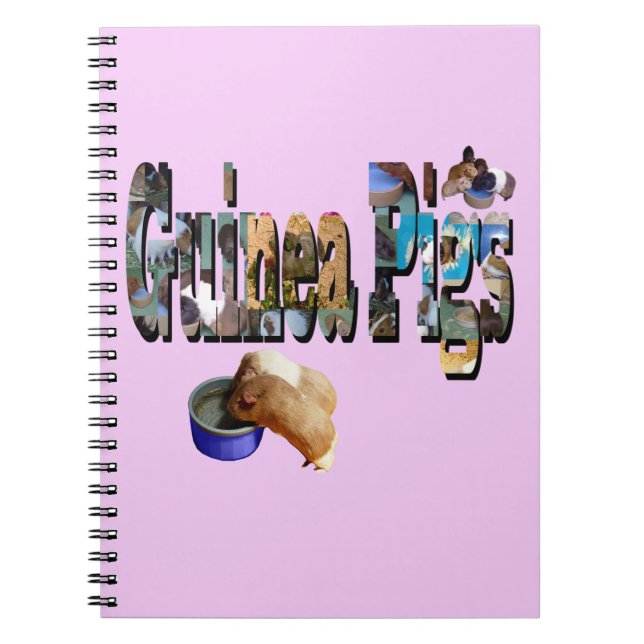 Guinea Pigs Is The Word, Spiral Notebook (Front)