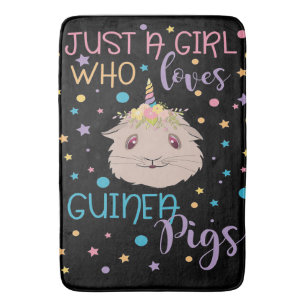 Guinea Pigs   Just A Girl Who Loves Guinea Pigs Bath Mat