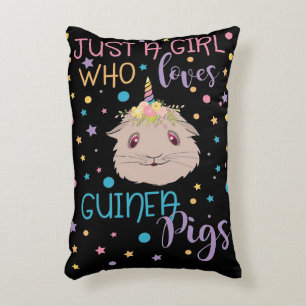 Guinea Pigs Just A Girl Who Loves Guinea Pigs Decorative Cushion