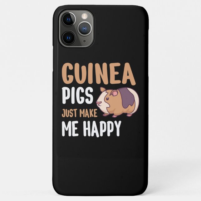 Guinea Pigs just make me happy Case-Mate iPhone Case (Back)