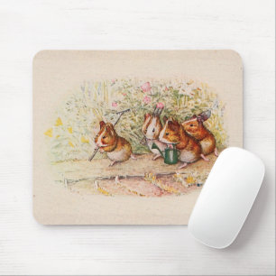 Guinea Pigs Planting in the Garden Mouse Pad