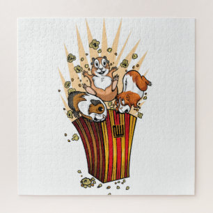 Guinea Pigs Popcorn Jigsaw Puzzle