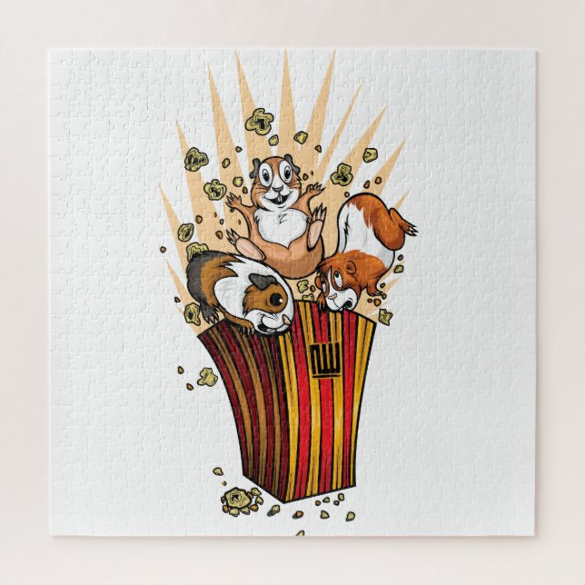 Guinea Pigs Popcorn Jigsaw Puzzle (Vertical)