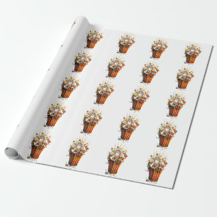 Guinea Pigs Popcorn Wrapping Paper
