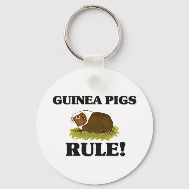 GUINEA PIGS Rule! Key Ring (Front)