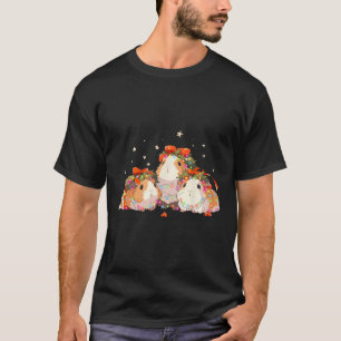 Guinea Pigs Tangled Up In Christmas Lights Guinea  T-Shirt