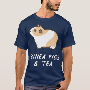 Guinea Pigs & Tea Cute Rodent Pet Kawaii Lover Aes T-Shirt